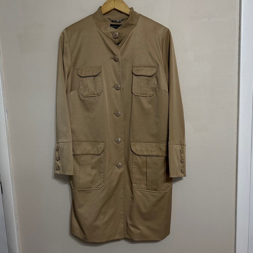 Dana Buchman Rain Trench Coat Tan Size L